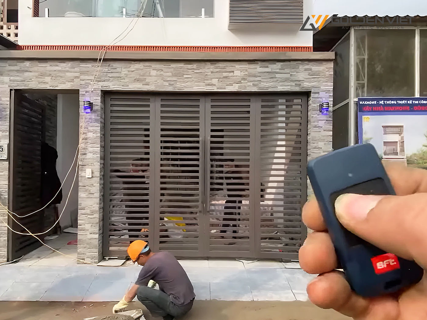 Dễ dàng điều khiển cổng đóng mở qua remote